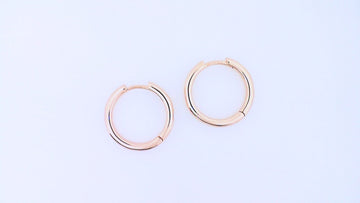 Kurshuni Rose Gold Tube 18mm Huggies