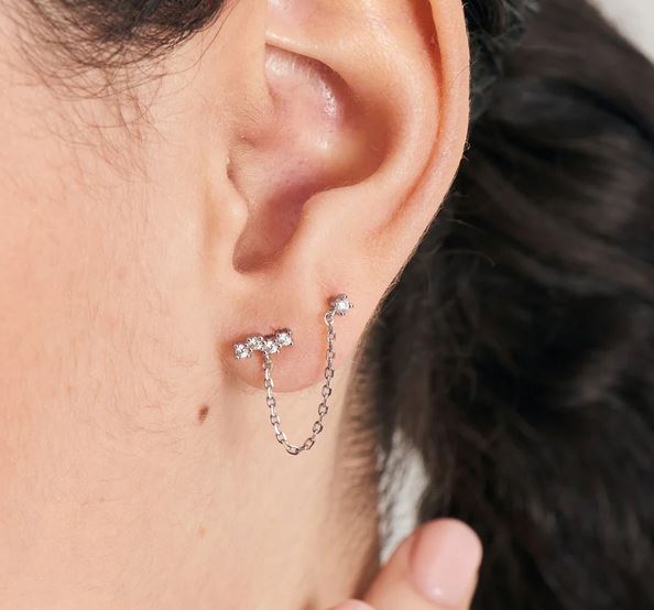 Ania Haie Silver Celestial Drop Single Earring