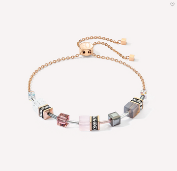 GeoCUBE® Iconic Chain Bracelet Cognac Rose