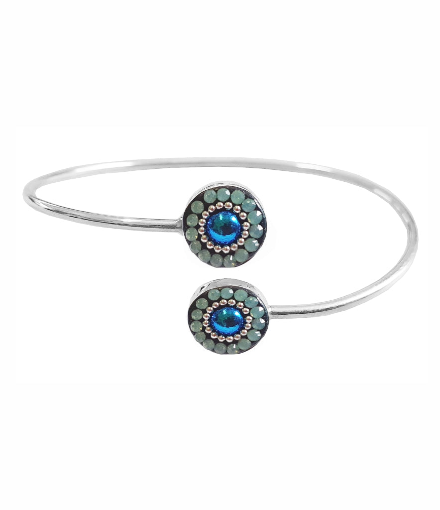 Mosaico Sterling Pastel Blue Adjustable Bracelet