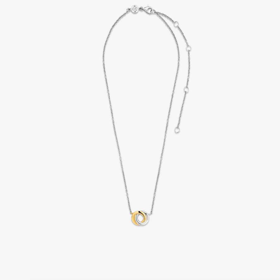 Ti Sento Two Tone Infinity Necklace