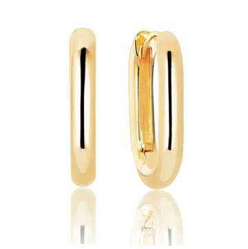 Sif Jakobs Gold 'Capri Pianura' Medium Oval Hoops