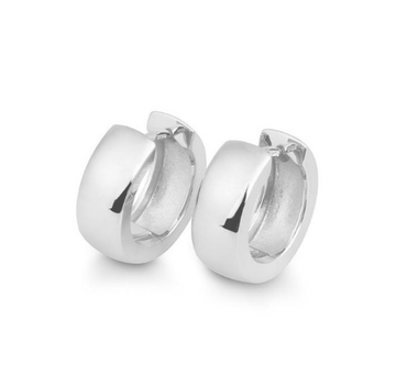 Breuning Sterling Silver 13mm Huggies