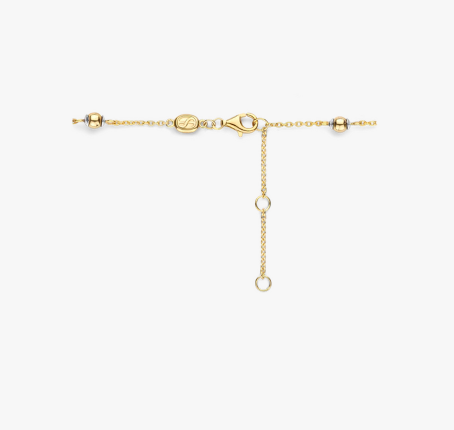 Ti Sento Gold Bead and CZ Bracelet