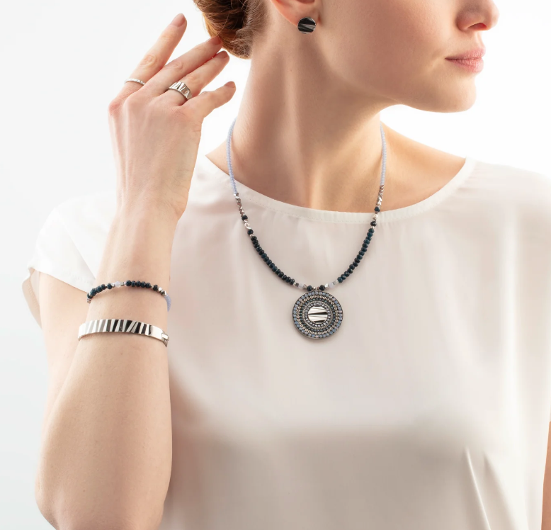 Coeur De Lion Silver Classic Wave Bangle