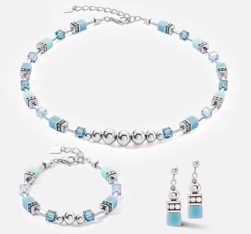 Coeur De Lion GeoCUBE® Ice Blue Sphere Bracelet