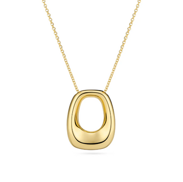 Sif Jakobs Gold Borsa Pianura Grande Necklace