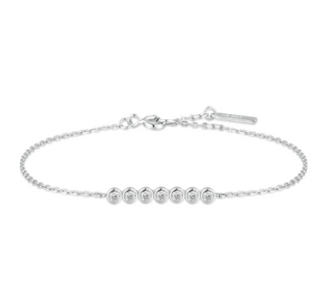 Ania Haie Silver Bezel Set Bracelet