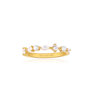 Sif Jaokbs Gold Adria Ring Size 6.5