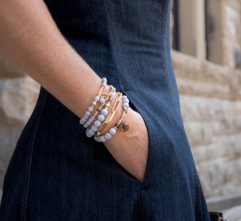Be Blue Blue Lace Agate Be Emerging Bracelet