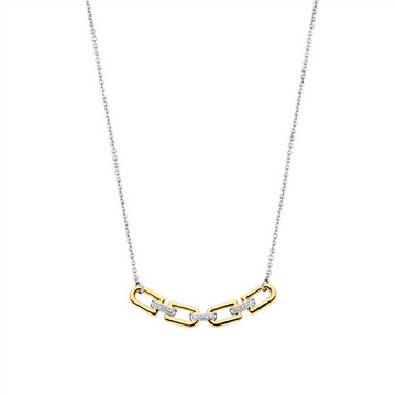 T Sento gold-plated link necklace