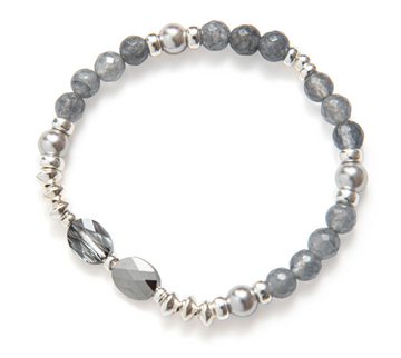 Beblue Silver Happy In Grey 'Be Chic' Bracelet