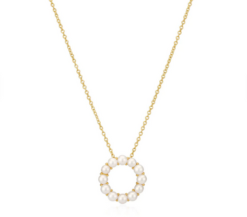 Sif Jakobs Gold 'Biella Altro' Pearl Necklace