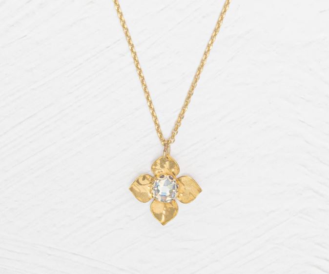 Holly Yashi Gold Petite Fleur Necklace