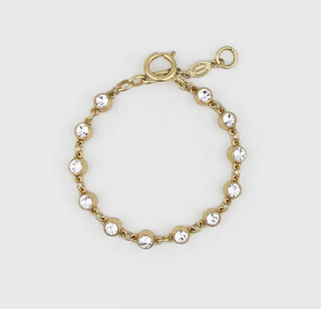 La Vie Parisienne Gold Crystal Bezel Bracelet