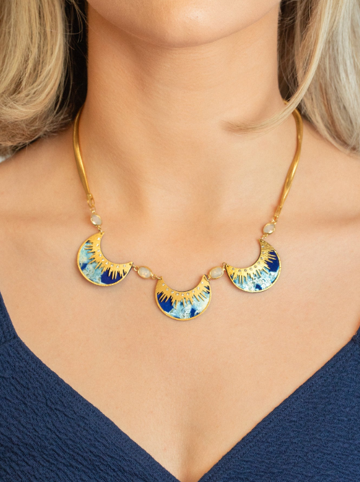 Holly Yashi Midnight Blue Selena Necklace