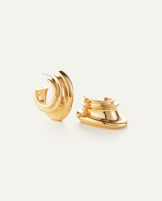Jenny Bird Gold Leona Hoop Earrings