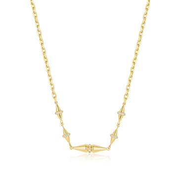 Ania Haie Gold Geometric Station Necklace