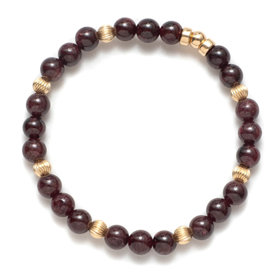 Beblue Gold Be Alluring Red Velvet Bracelet