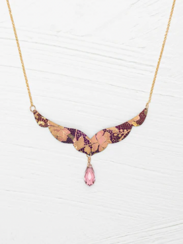 Holly Yashi Vintage Burgundy Isla Necklace