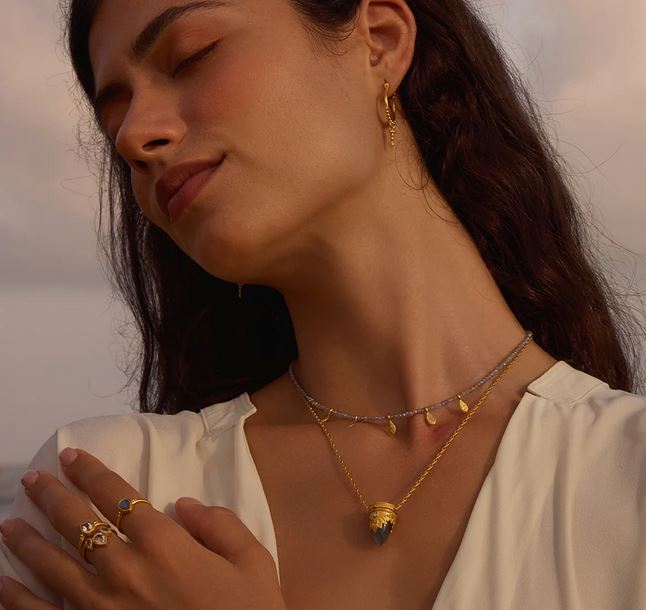 Satya Guiding Spirit Labradorite Locket Necklace