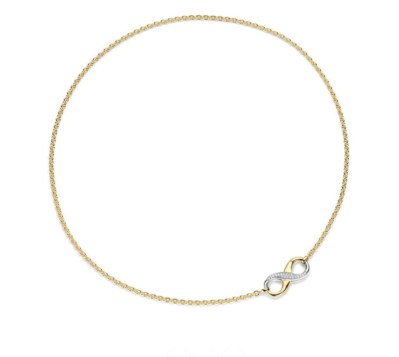 Ti Sento Gold Figure 8 Clasp Chain Necklace – The Vault Jewelry Halifax