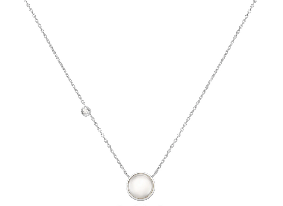 Ania Haie Silver Starry Mother Of Pearl Necklace