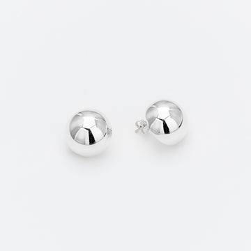 Marseille Sterling Silver Half Dome Button Studs