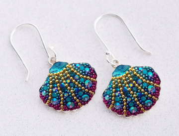 Mosaico Litmus Seashell Earrings