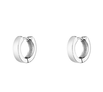 Marseille Sterling Silver Small Stovepipe Huggies