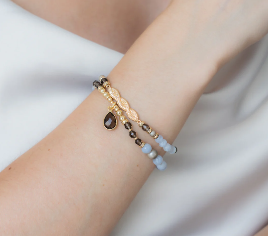 BeBlue Be Whimsical Blue Lace Agate Bracelet