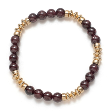 Beblue Gold Be Brazen Red Velvet Bracelet