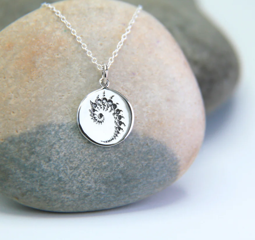 Heart And Lotus Silver Open Mind Necklace