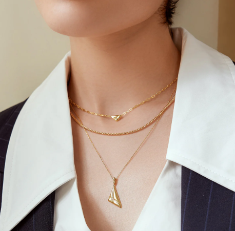 Ania Haie Gold Triangle Pendant Necklace