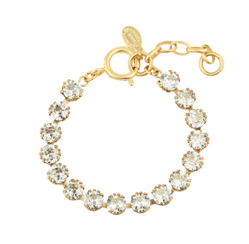La Vie Parisienne Gold Crystal Tennis Bracelet