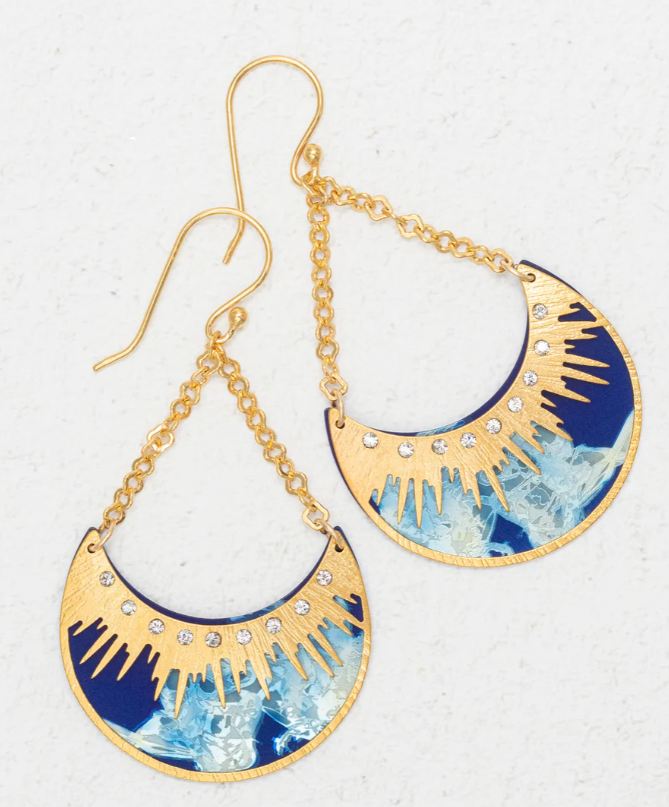 Holly Yashi Midnight Blue Selena Earrings