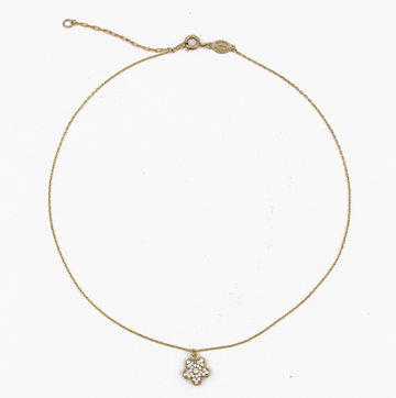 La Vie Parisienne Pave Flower Necklace