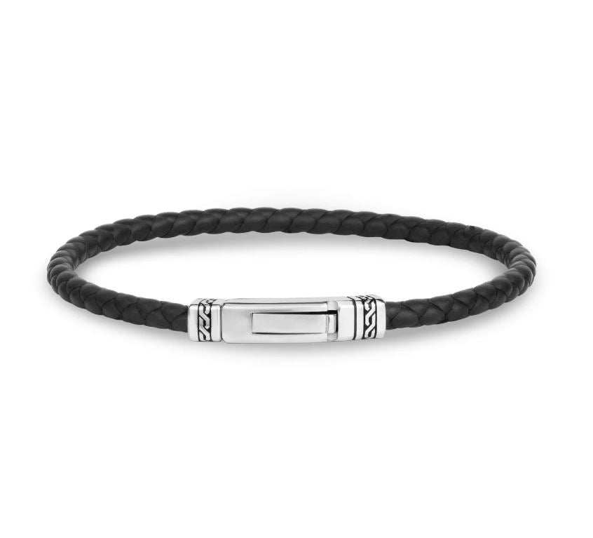 ARZ Steel Black Rubber Bracelet 8