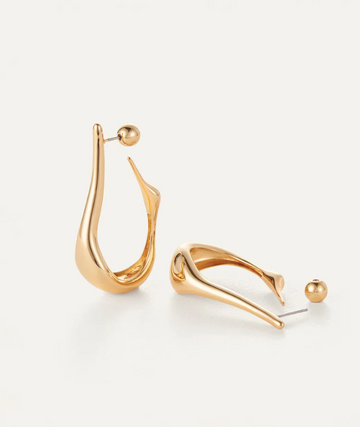 Jenny Bird Gold Medium Colette Hoops