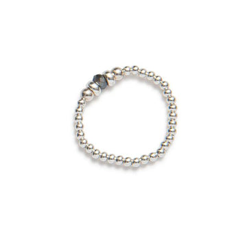 Beblue 'Be Chic' Silver Elastic Ring