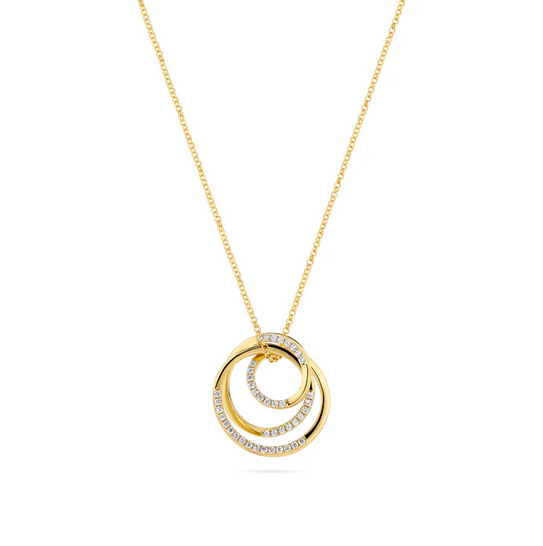 Sif Jakobs Gold CZ Spirale Necklace