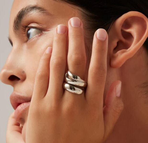 Jenny Bird Silver Sees Ring Size 8