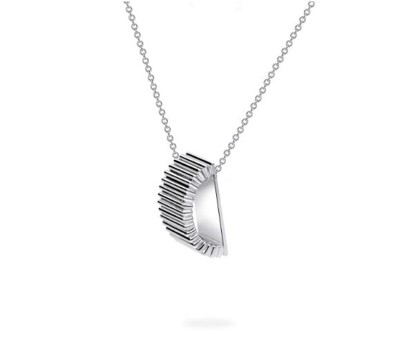 Birks Essentials Sterling Pleated Pendant Necklace