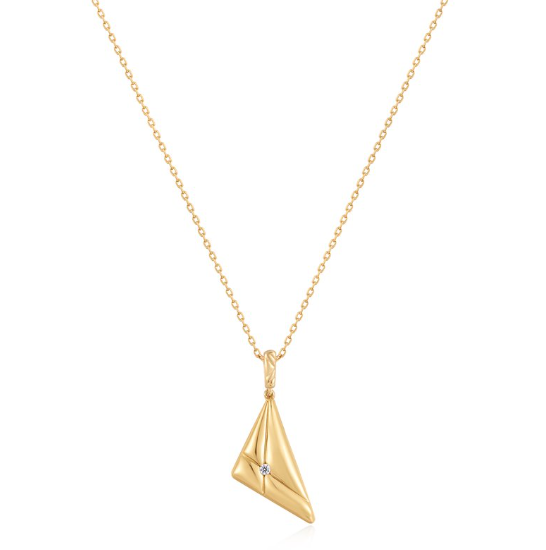 Ania Haie Gold Triangle Pendant Necklace