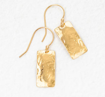 Holly Yashi Gold Petra Hammered Earrings