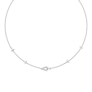 Ania Haie Silver Geometric Satellite Necklace