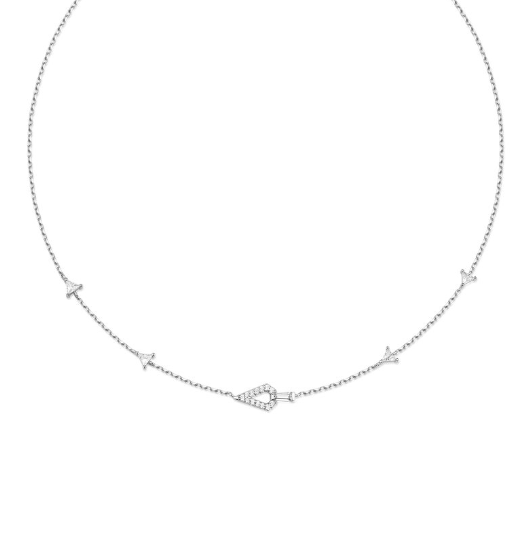 Ania Haie Silver Geometric Satellite Necklace