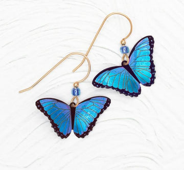 Holly Yashi Blue Radiance Bella Butterfly Earrings