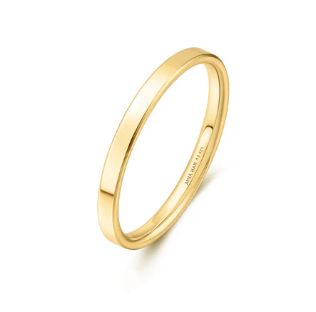 Ania Haie Gold Smooth 2mm Band Size 7
