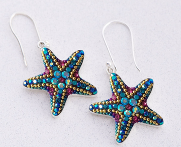 Mosaico Litmus Twinkling Starfish Earrings